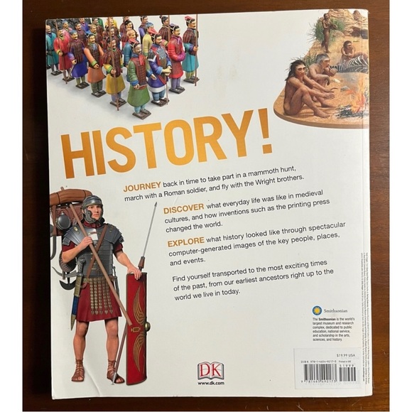 📖Discovery Kids (DK) Smithsonian Museum “History!”Paperback Reference Book📖 - Picture 2 of 9
